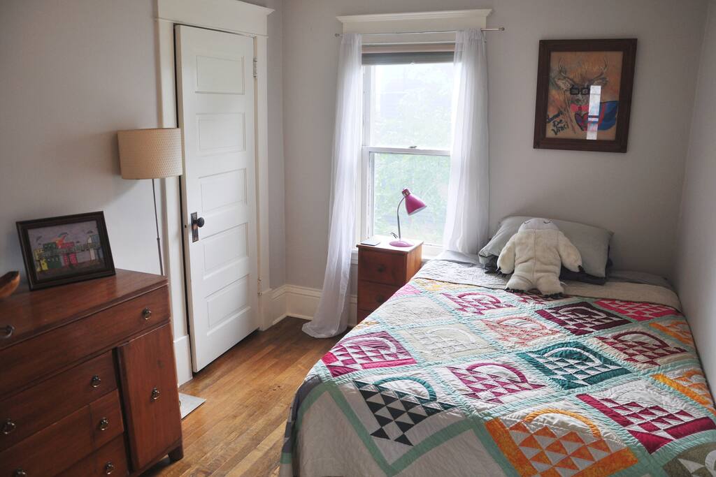 The west bedroom, which has a full bed.