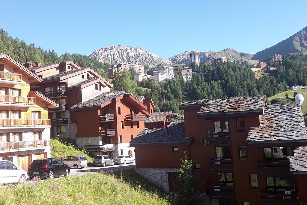 Vue du balcon en été