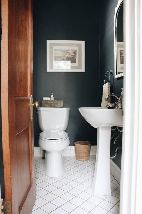 downstairs powder room