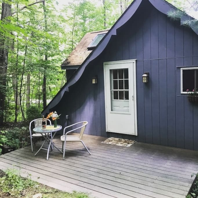 Enjoy a glass of wine on the deck