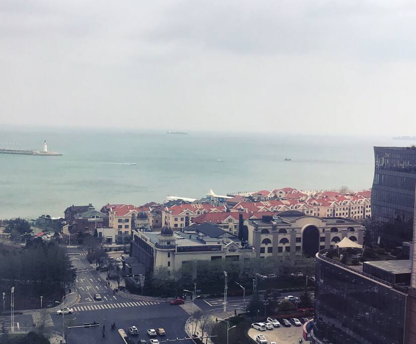 阳台看海实拍