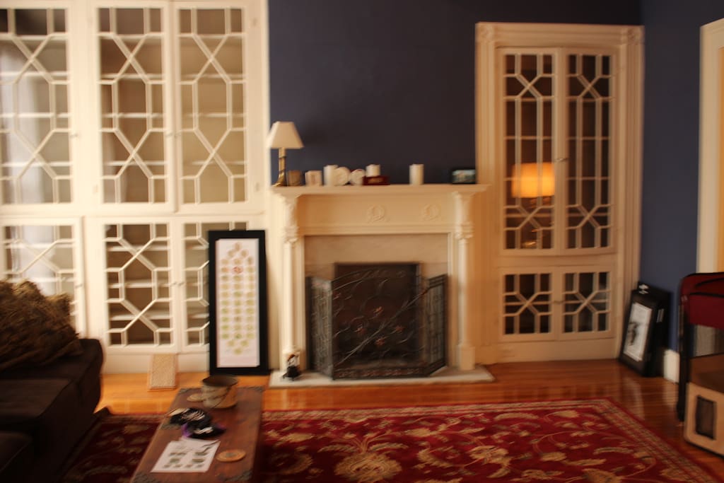 Grab a book from the library and relax in the library room!