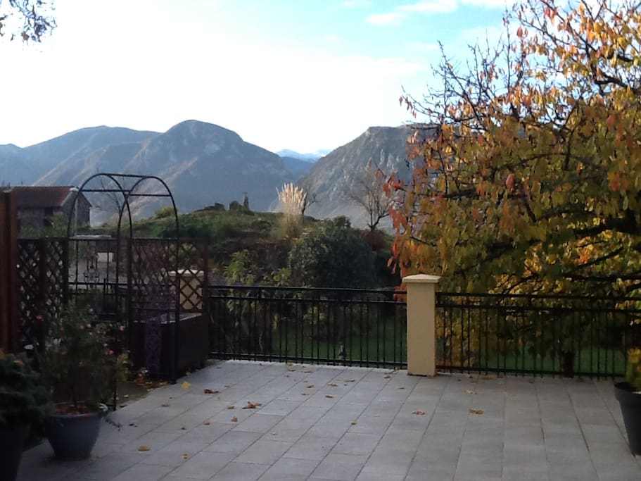 vue de la terrasse