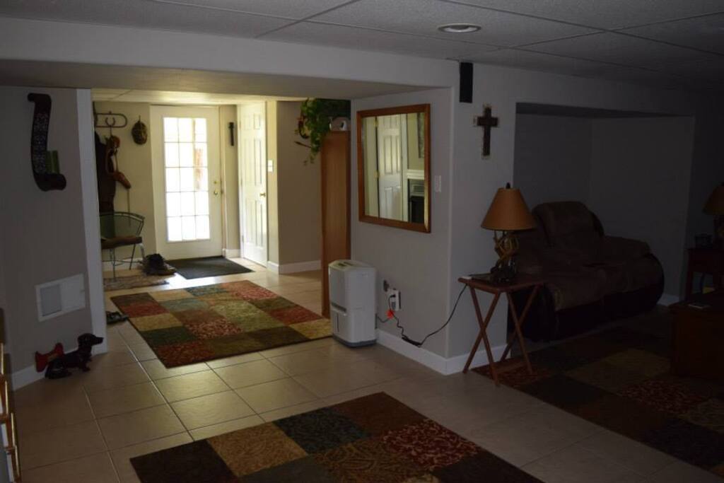 Private entrance lower level