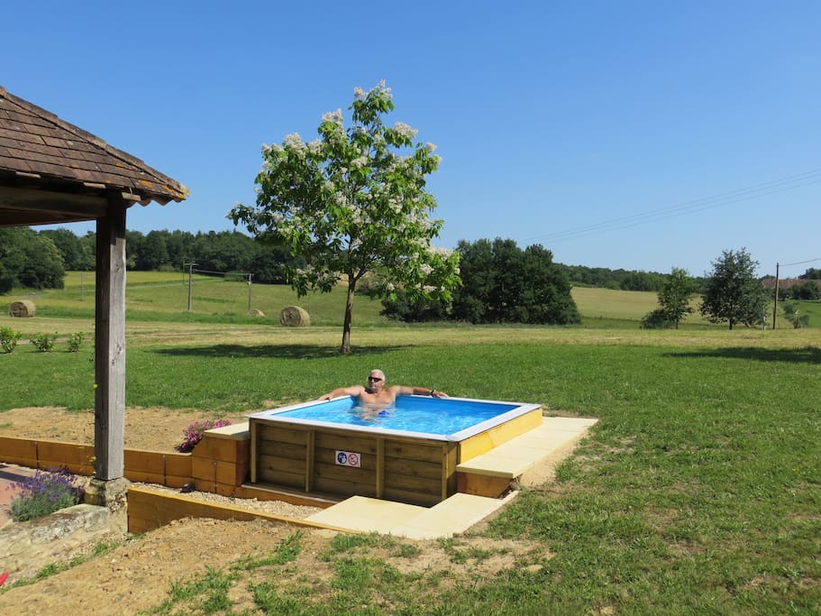 Newly completed plunge pool for your exclusive use
