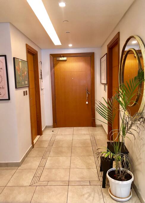 Entrance hallway, Front door and guest toilet
