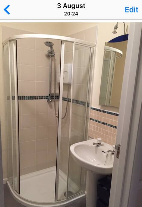 Upstairs shower room