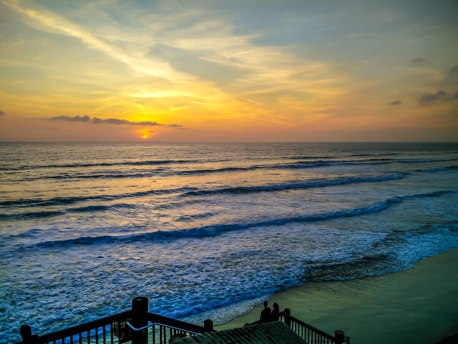 Sunset at Grandview beach. 5 minute walk from the condo, 7 if you take your time.