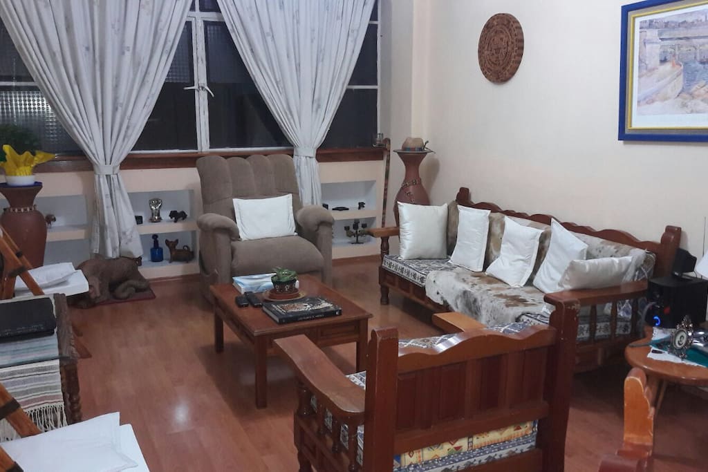 Acogedor lugar para descansar y sofá opcional para dormir