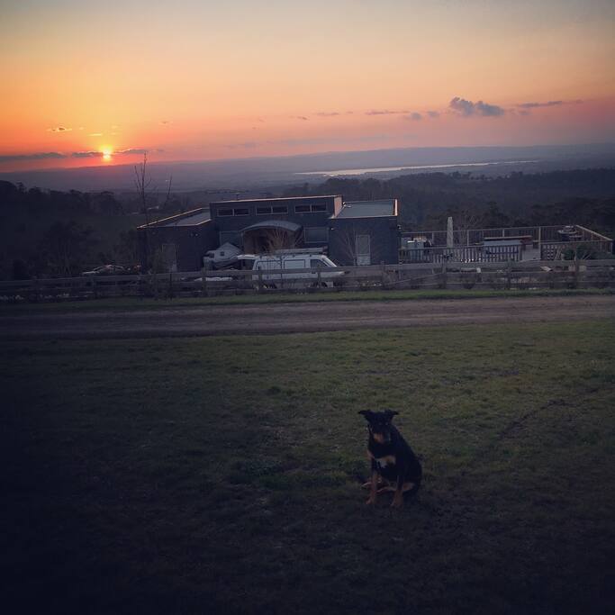 sunset at Nemingha station