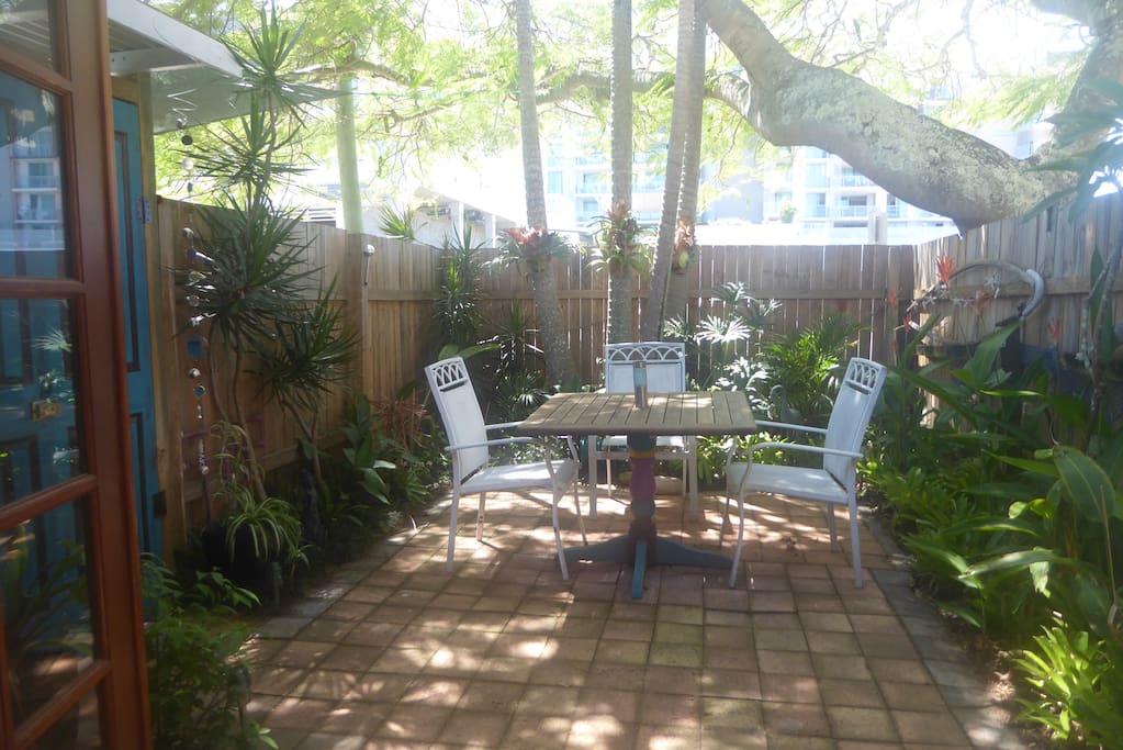 Private courtyard with BBQ