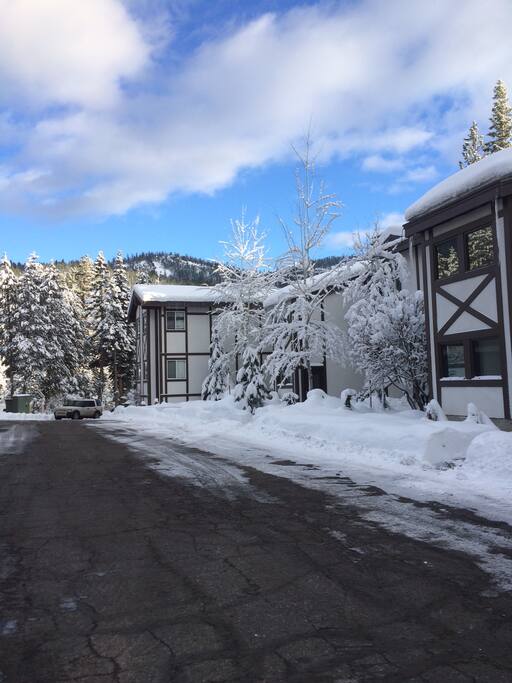 outside condo area