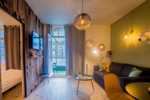 Appartement plein centre ville , 100 m de la plage