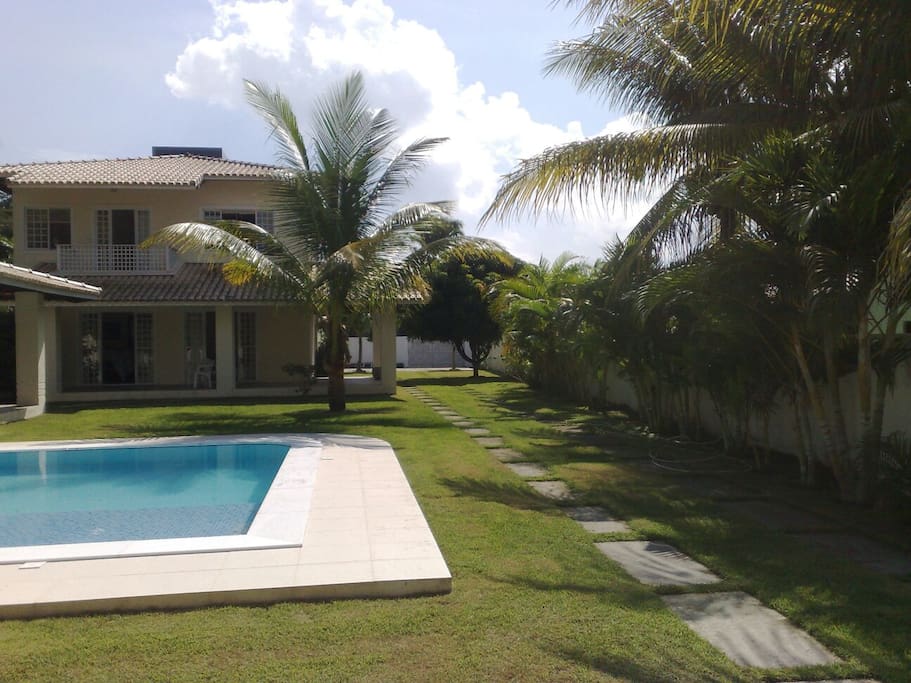 Patio with Palm Trees - Jardim com Coqueiros nativos