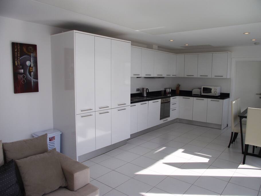 The fully equipped kitchen