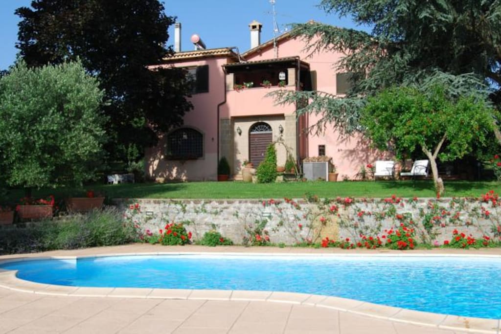 Veduta Piscina e giardino
