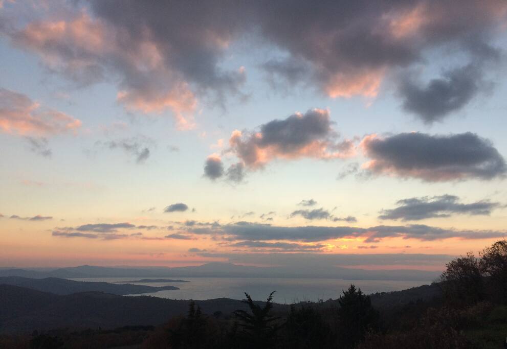Vista al tramonto