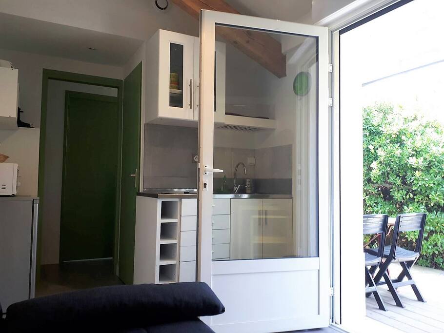 Coin de Kitchenette - Terrasse