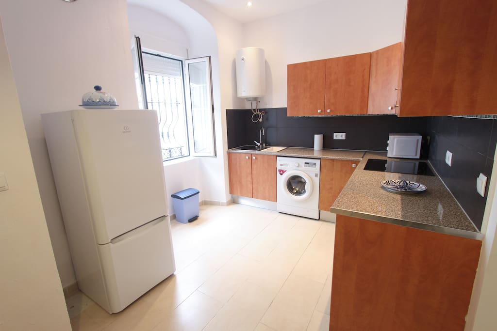 All modern conveniences, including fridge/freezer, washing machine, microwave and full hob and oven.