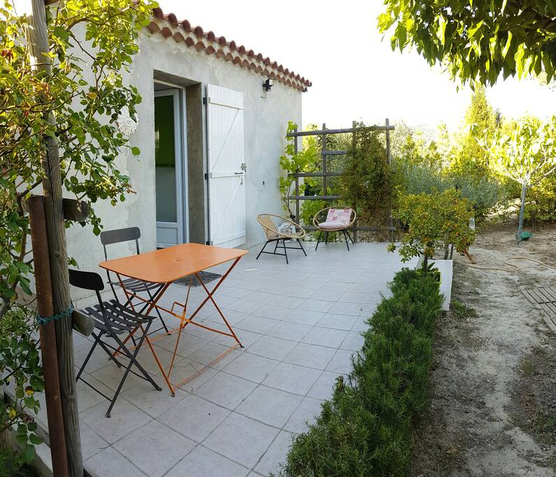 Terrasse sur campagne (photo prise à 20h le 14.06)