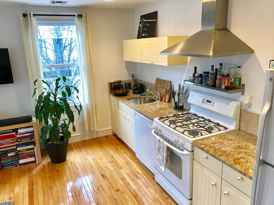 You'll get a ton of sunlight with a total of four large windows in the living room