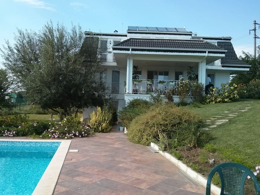 View of the house from the pool II.