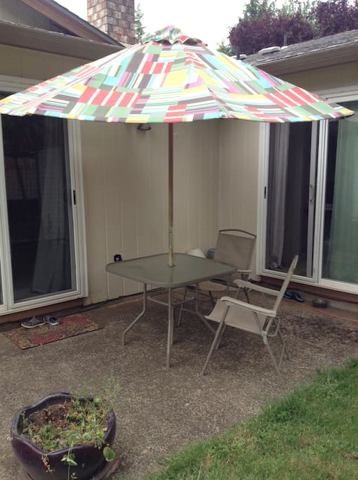 Backyard patio