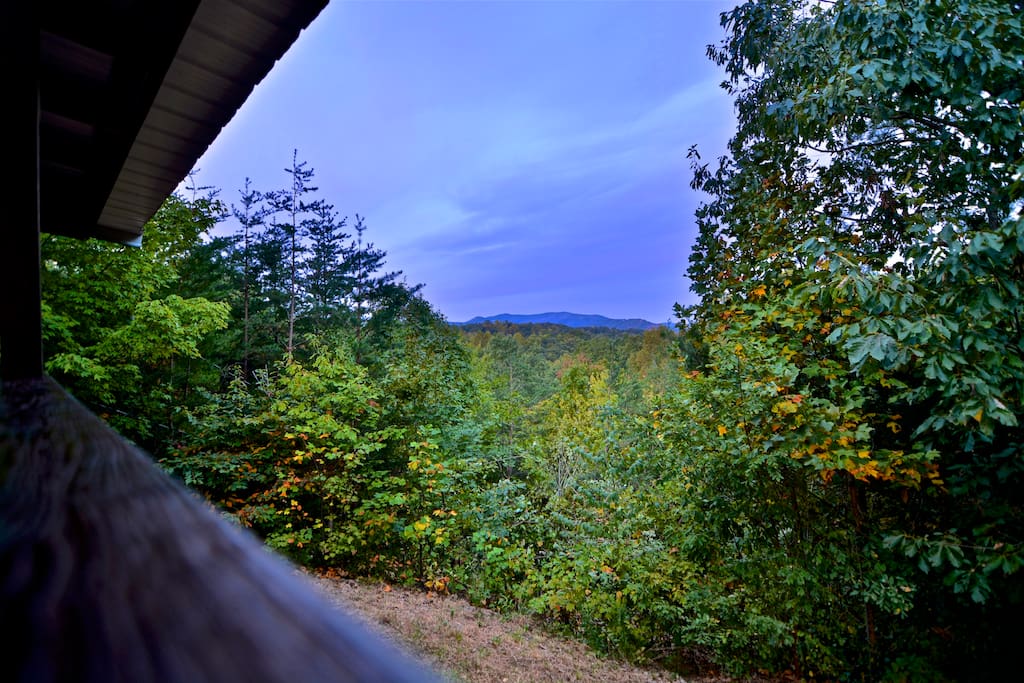 Watch the sunset from the private deck