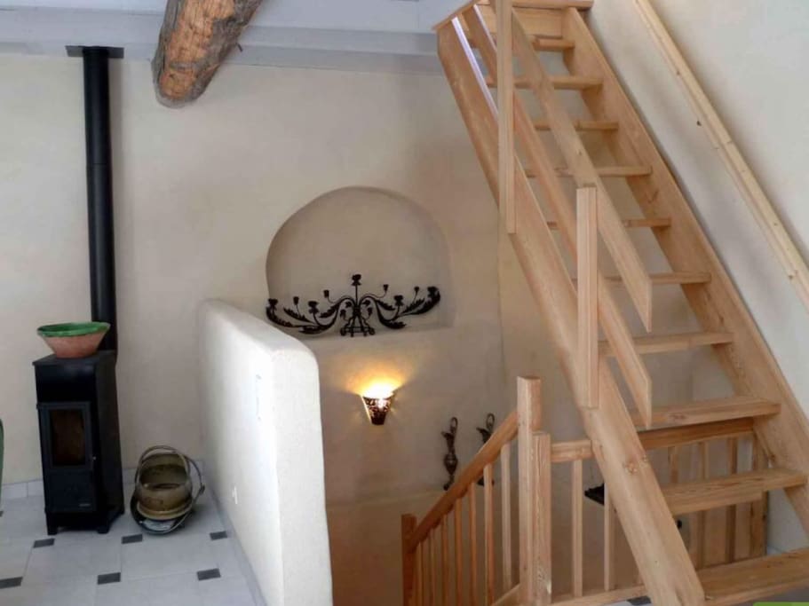 Montée d'escalier