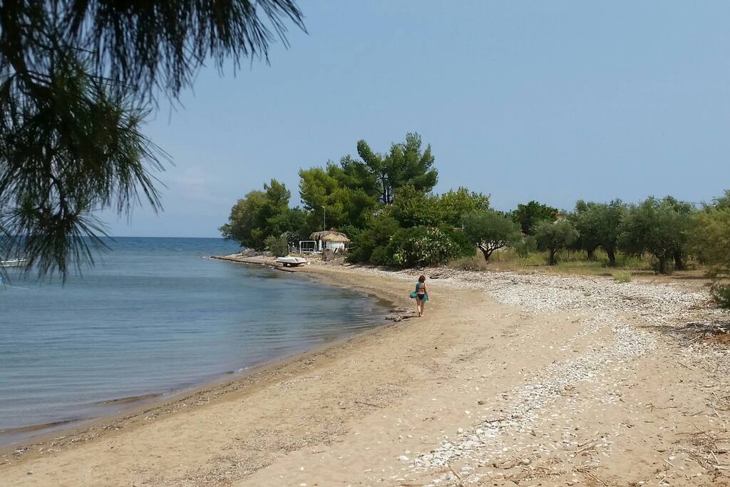Η παραλία της κατοικίας