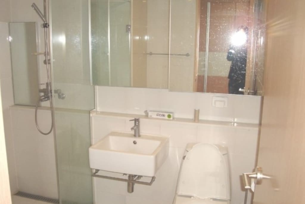 Bathroom with separated shower