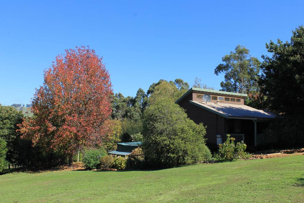 Cottage and garden looking SW - autumn