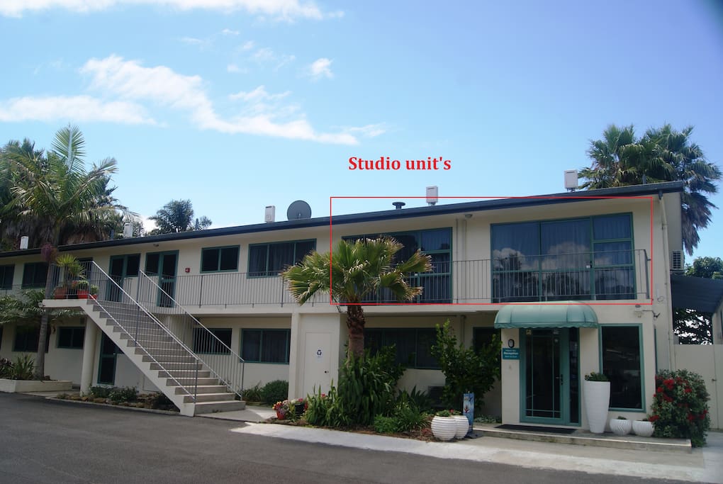 Outdoor view of Studio units
