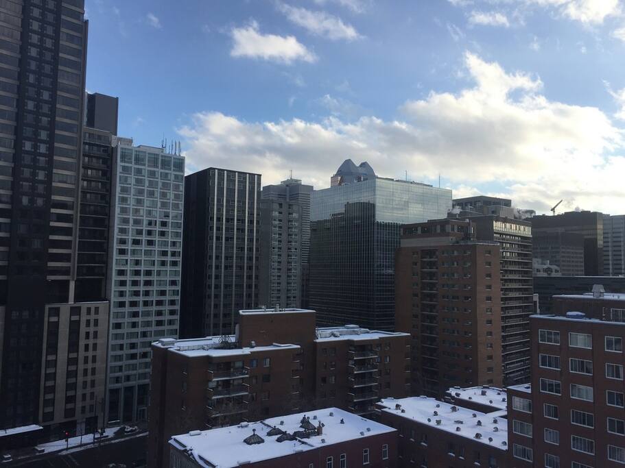 Downtown view from the terrace