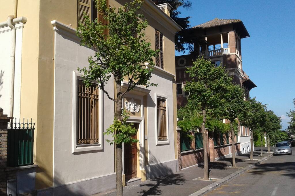 the house from the street
