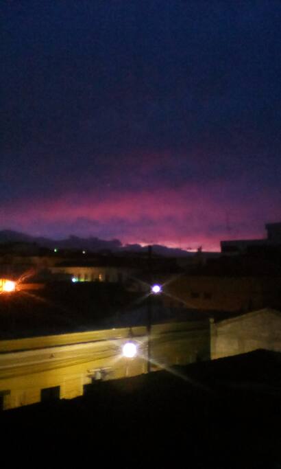 sunrise from the terrace