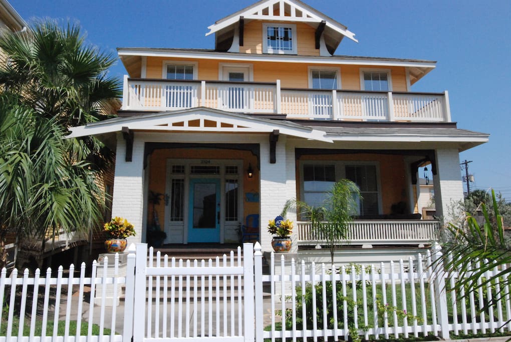 The front of the house. The front porch is a great spot to sit and visit or just read! What a place!