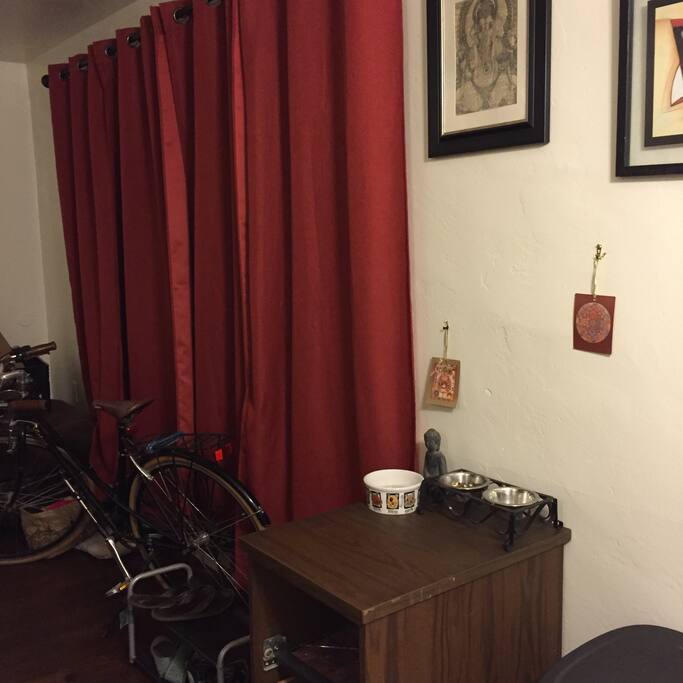 Looking toward the entrance from the dining room