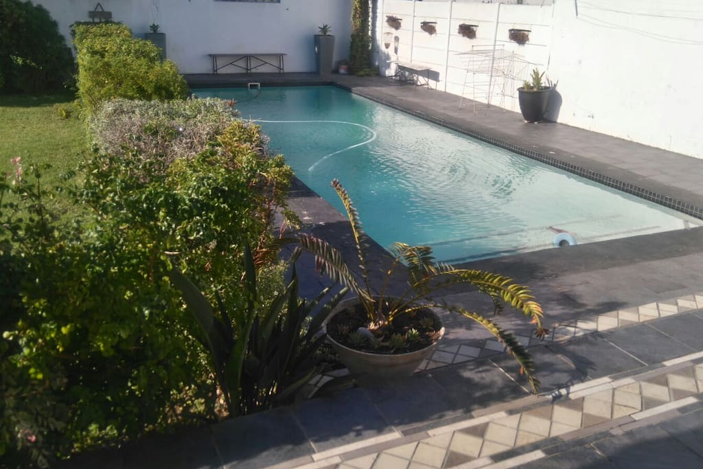 Private swimming pool.