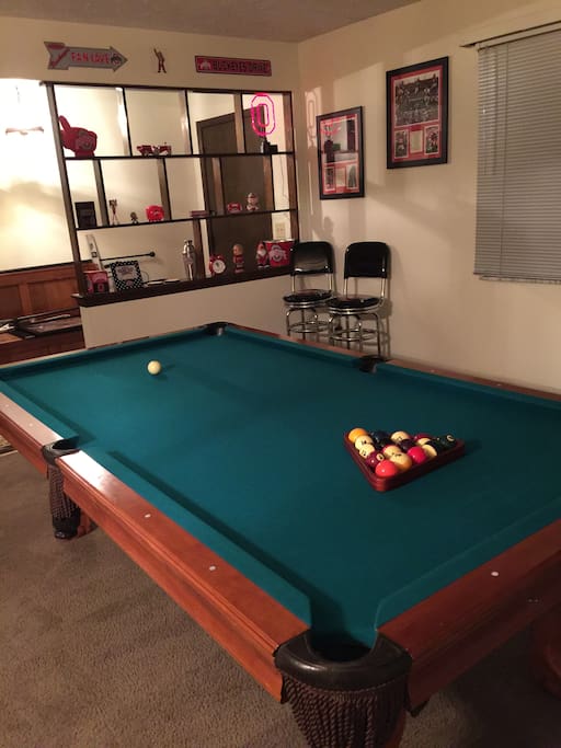Pool table and ping pong table