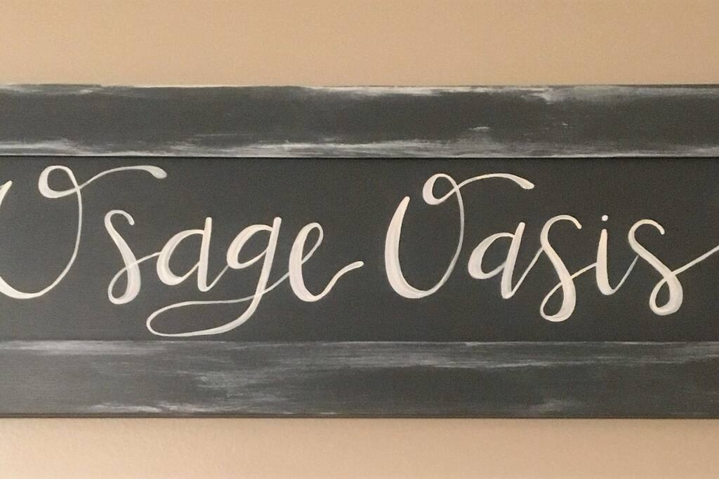 A friend made our sign that hangs above the front door