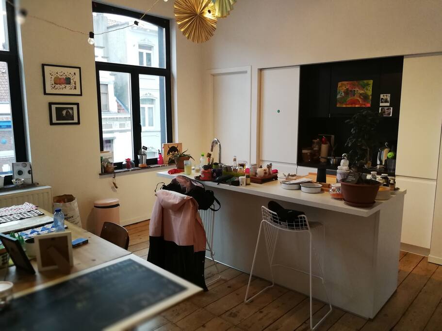 The kitchen.