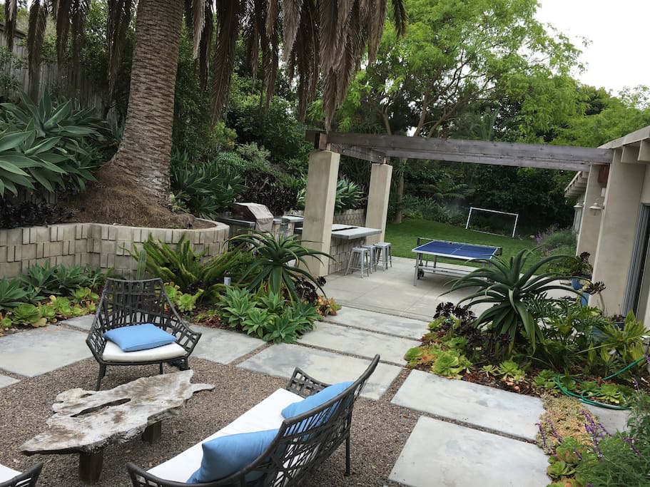 sunny morning seating area