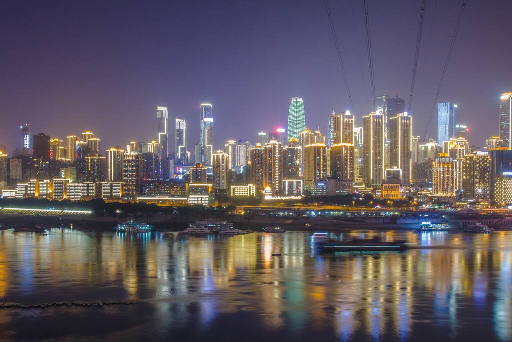 正看夜景