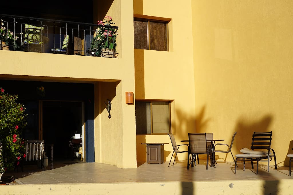 Large patio