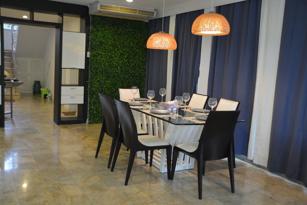 Indoor dining space