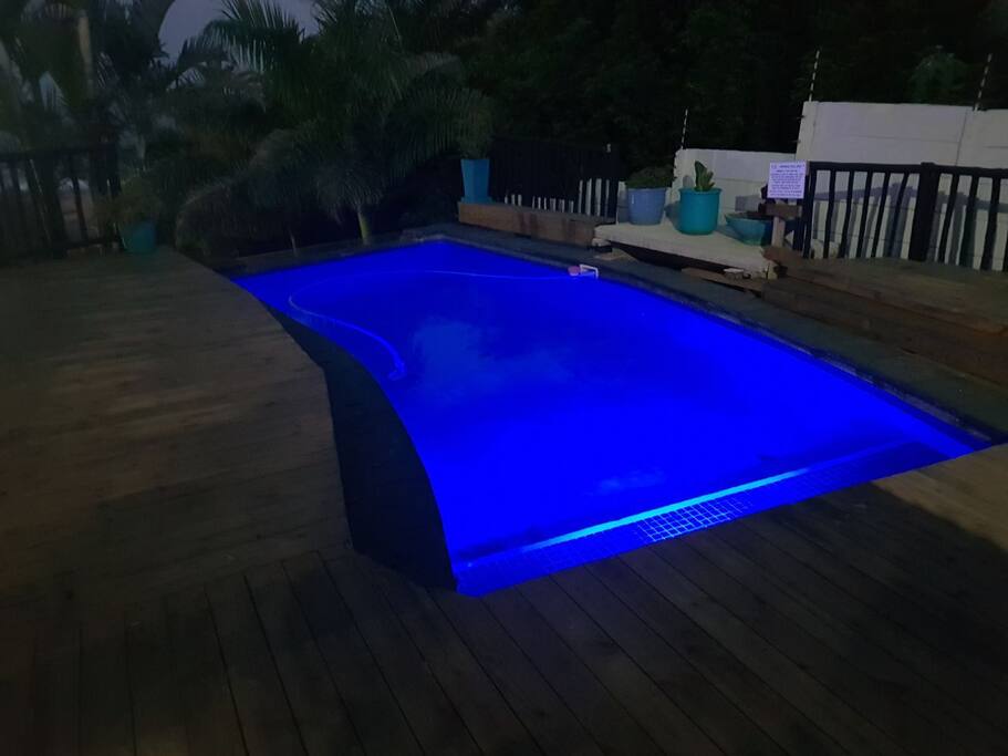 pool at night