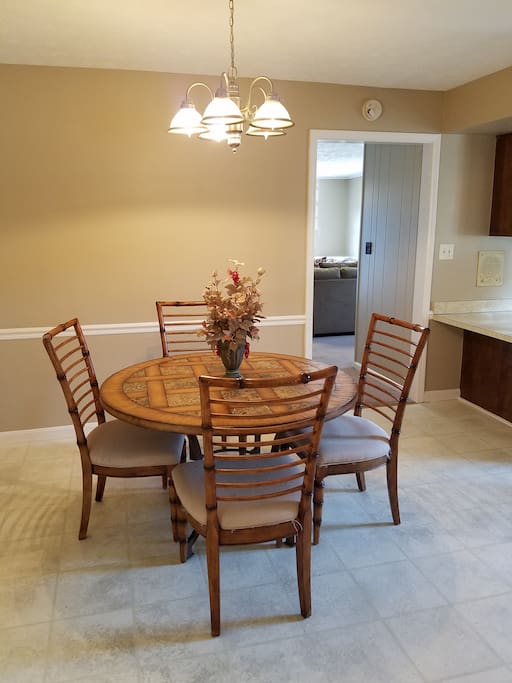 Dining and kitchen area