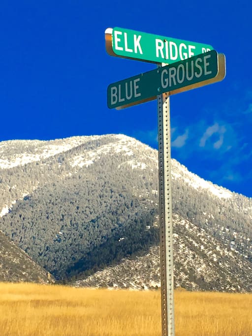 Nestled in the mountains of Idaho, the street sign says it all!