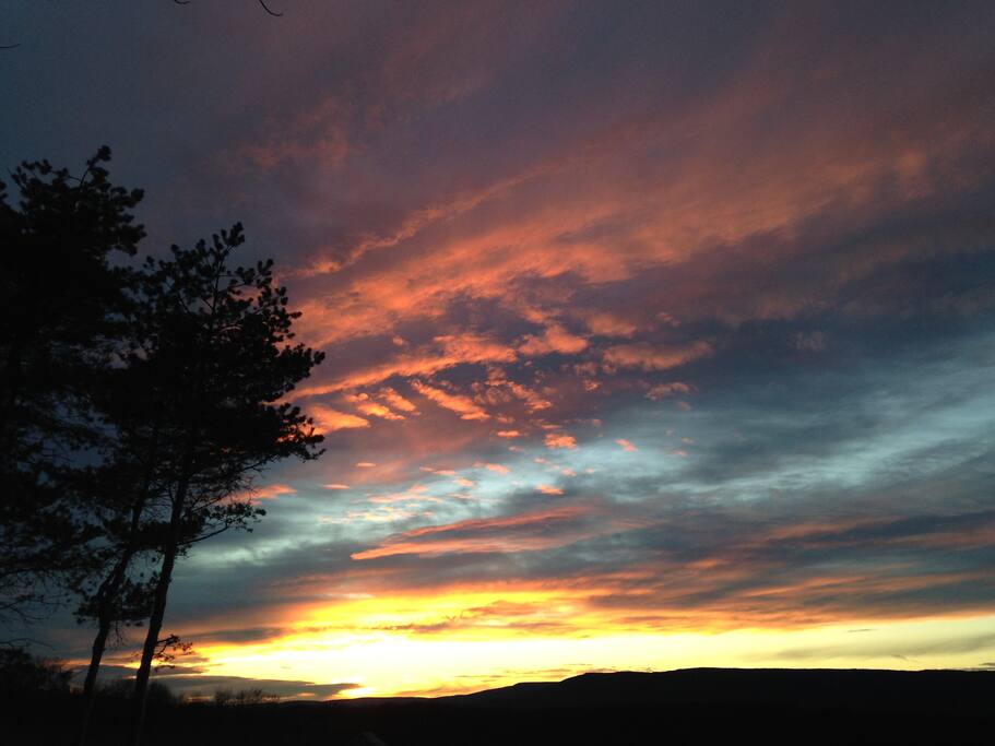 Sunset from the patio